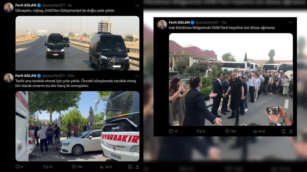 PKK'nın silah bırakma törenine katılan ekran yüzleri ve gazeteciler neler paylaştı? İşte o paylaşımlar 4